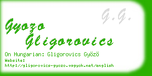 gyozo gligorovics business card